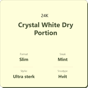 24K Crystal White Dry Portion