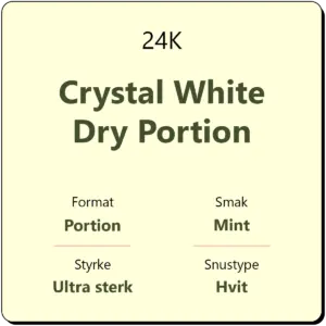 24K Crystal White Dry Portion