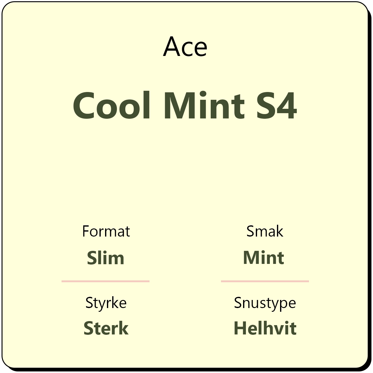Ace Cool Mint S4