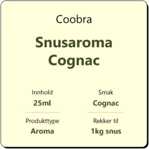 Coobra Snusaroma Cognac