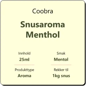 Coobra Snusaroma Menthol