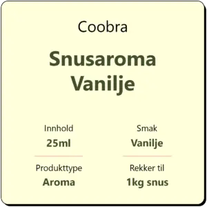 Coobra Snusaroma Vanilje