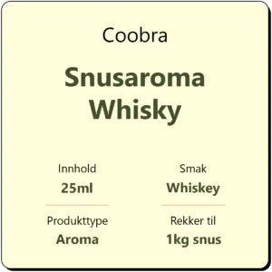 Coobra Snusaroma Whisky