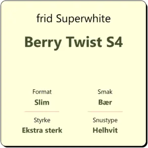 frid Superwhite Berry Twist S4