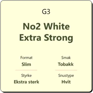 G3 No2 White Extra Strong