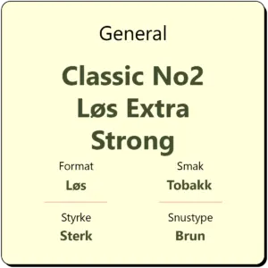 General Classic No2 Løs Extra Strong