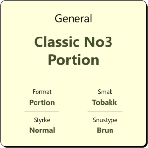 General Classic No3 Portion