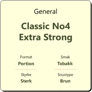 General Classic No4 Extra Strong