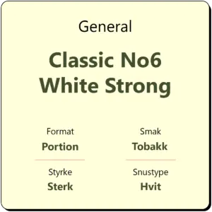 General Classic No6 White Strong