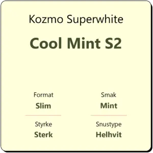Kozmo Superwhite Cool Mint S2