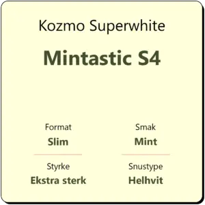 Kozmo Superwhite Mintastic S4