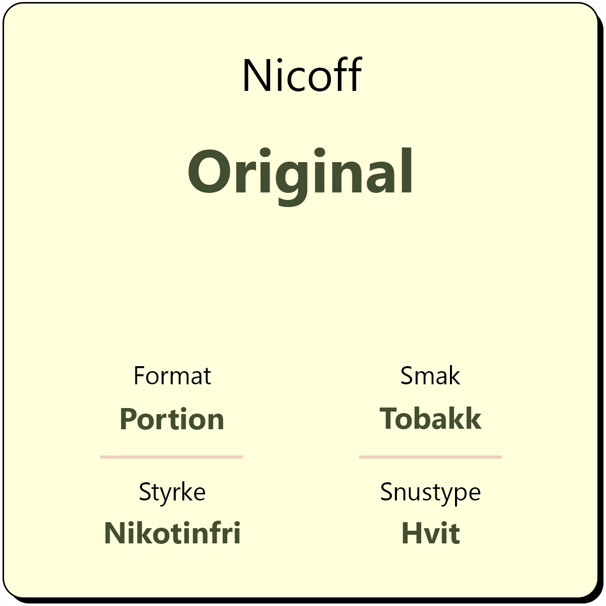 Nicoff Original