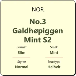 NOR No.3 Galdhøpiggen Mint S2