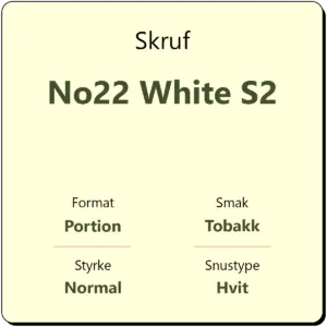 Skruf No22 White S2