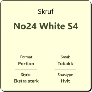 Skruf No24 White S4