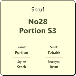 Skruf No28 Portion S3