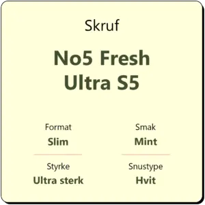 Skruf No5 Fresh Ultra S5