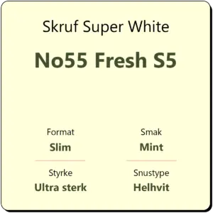 Skruf Super White No55 Fresh S5