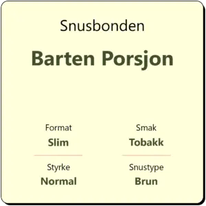 Snusbonden Baren Porsjon