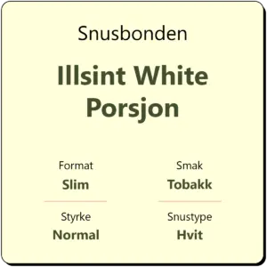 Snusbonden Illsint White Porsjon