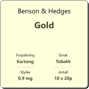 Benson & Hedges Gold