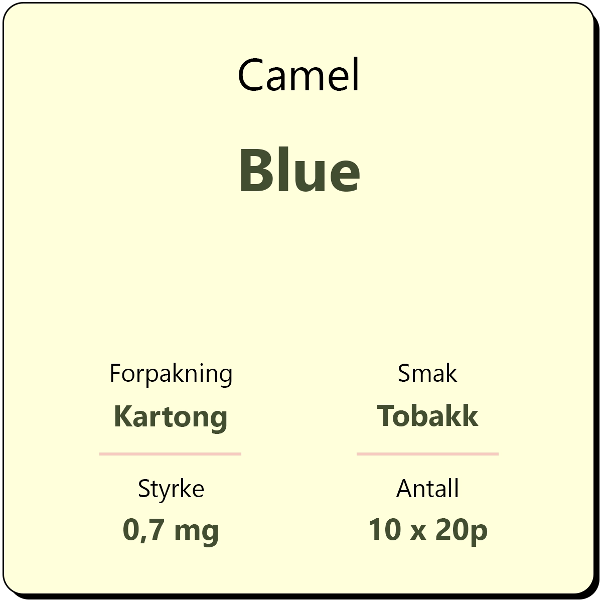 Camel Blue