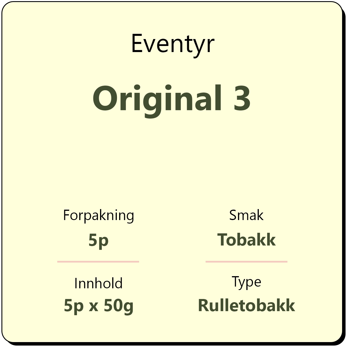 Eventyr Original 3