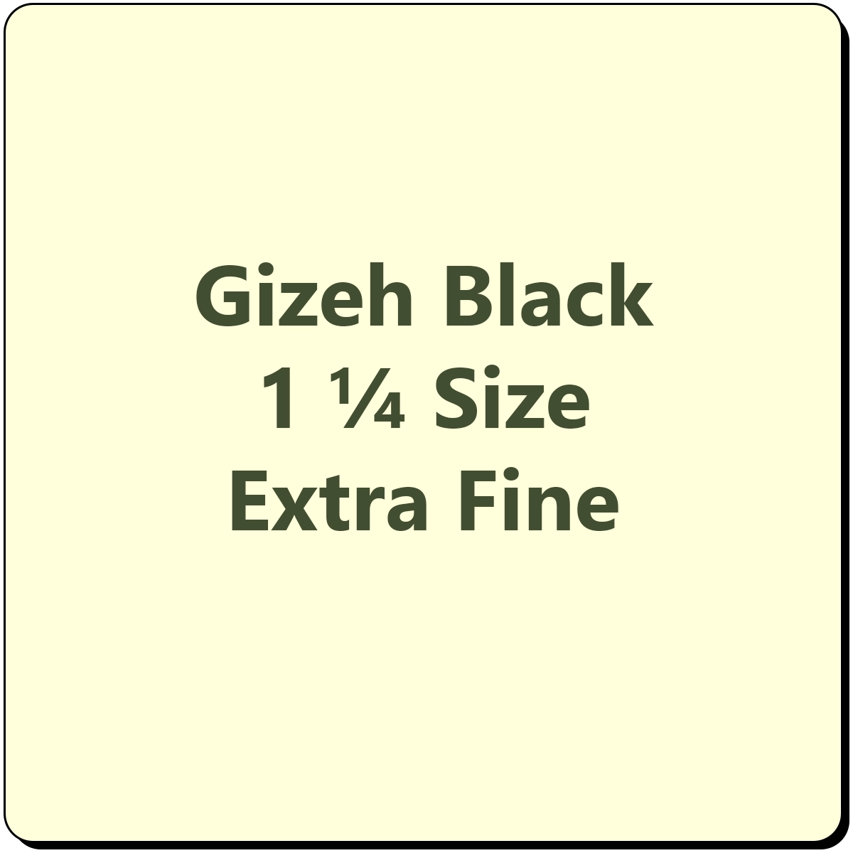 Gizeh Black 1,25 Size Extra Fine