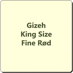 Gizeh King Size Fine Rød