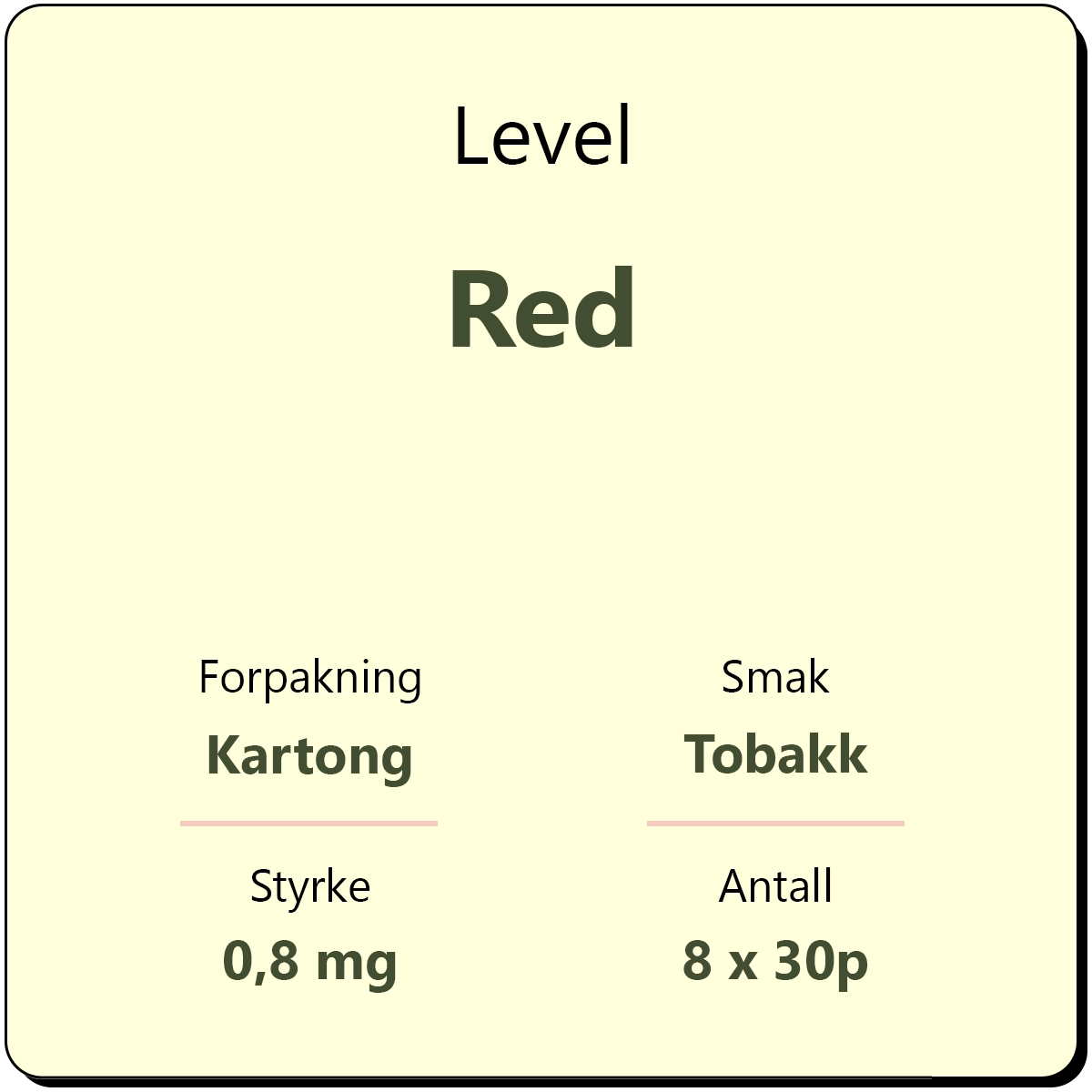 Level Red 8x30pkn