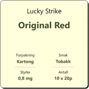 Lucky Strike Original Red