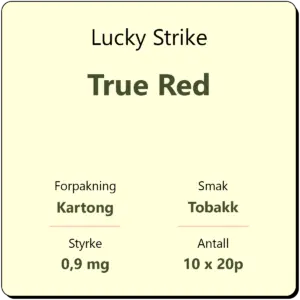 Lucky Strike True Red
