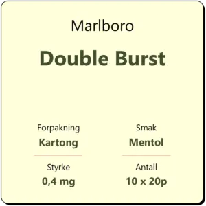 Marlboro Double Burst