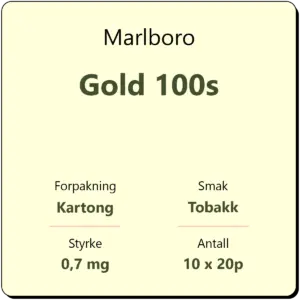 Marlboro Gold 100s