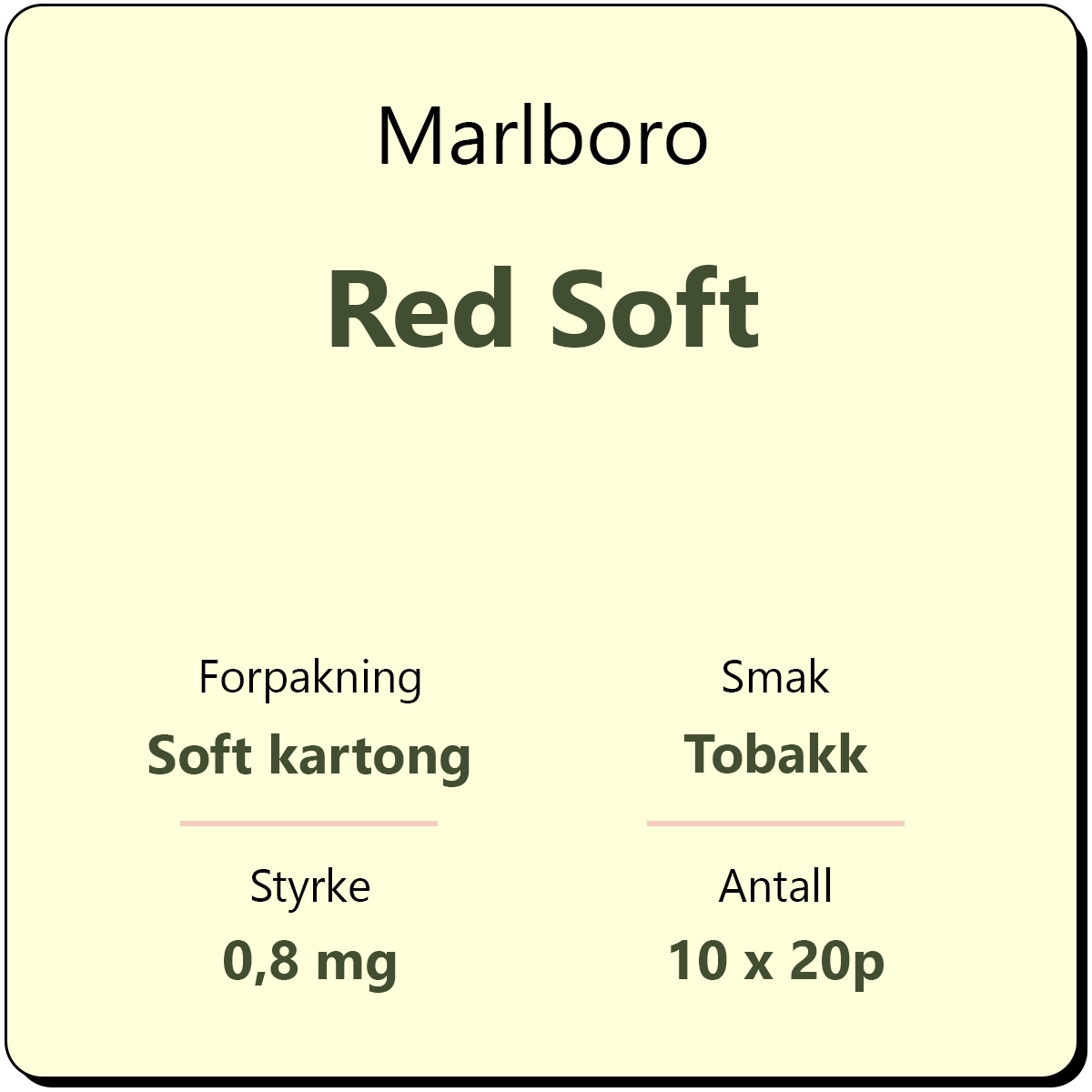 Marlboro Red Soft