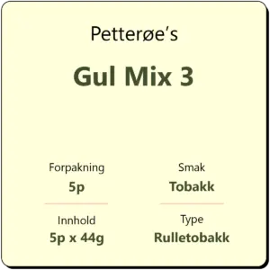 Petterøe's Gul Mix 3