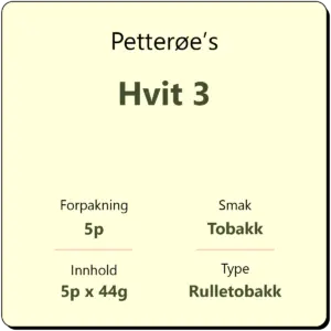 Petterøe's Hvit 3