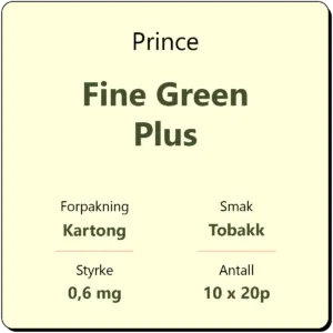 Prince Fine Green Plus