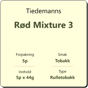 Tiedemanns Rød Mixture 3