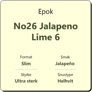 Epok No26 Jalapeno Lime 6