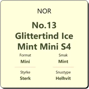 NOR No.13 Glittertind Ice Mint Mini S4