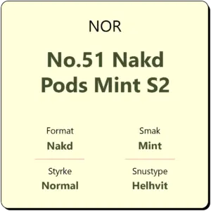 NOR No.51 Nakd Pods Mint S2