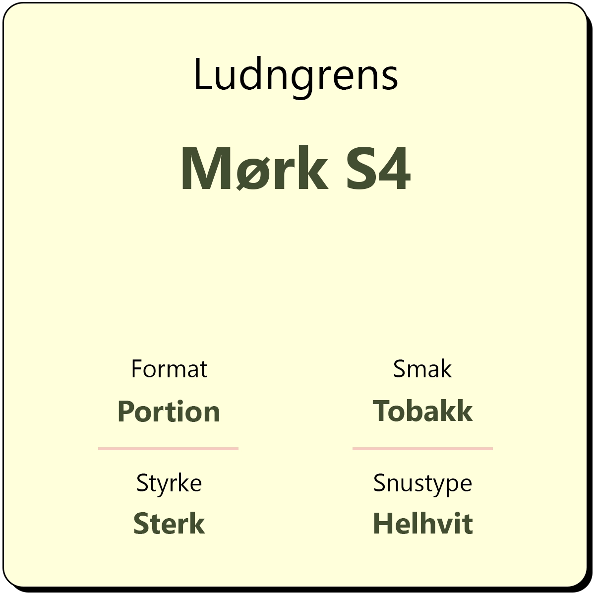 Lundgrens Mørk S4