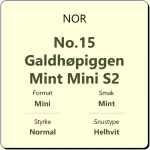 NOR No.15 Galdhøpiggen Mint Mini S2
