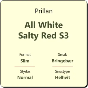 Prillan All White Salty Red S3