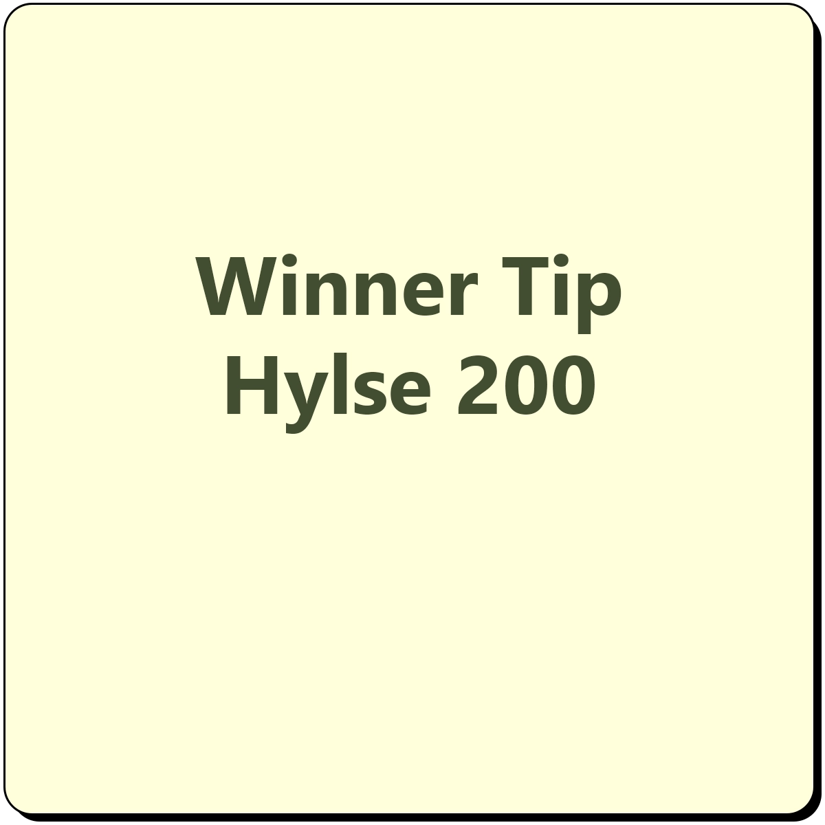 Winner Tip Hylse 200