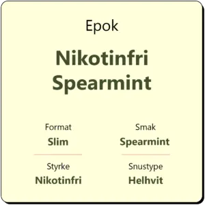 Epok Nikotinfri Spearmint
