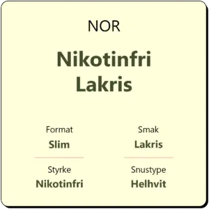 NOR Nikotinfri Lakris