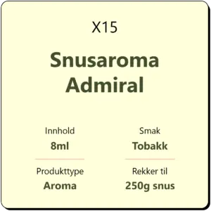 X15 Snusaroma Admiral
