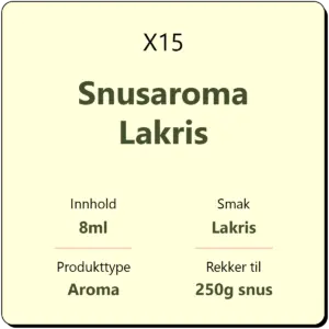 X15 Snusaroma Lakris